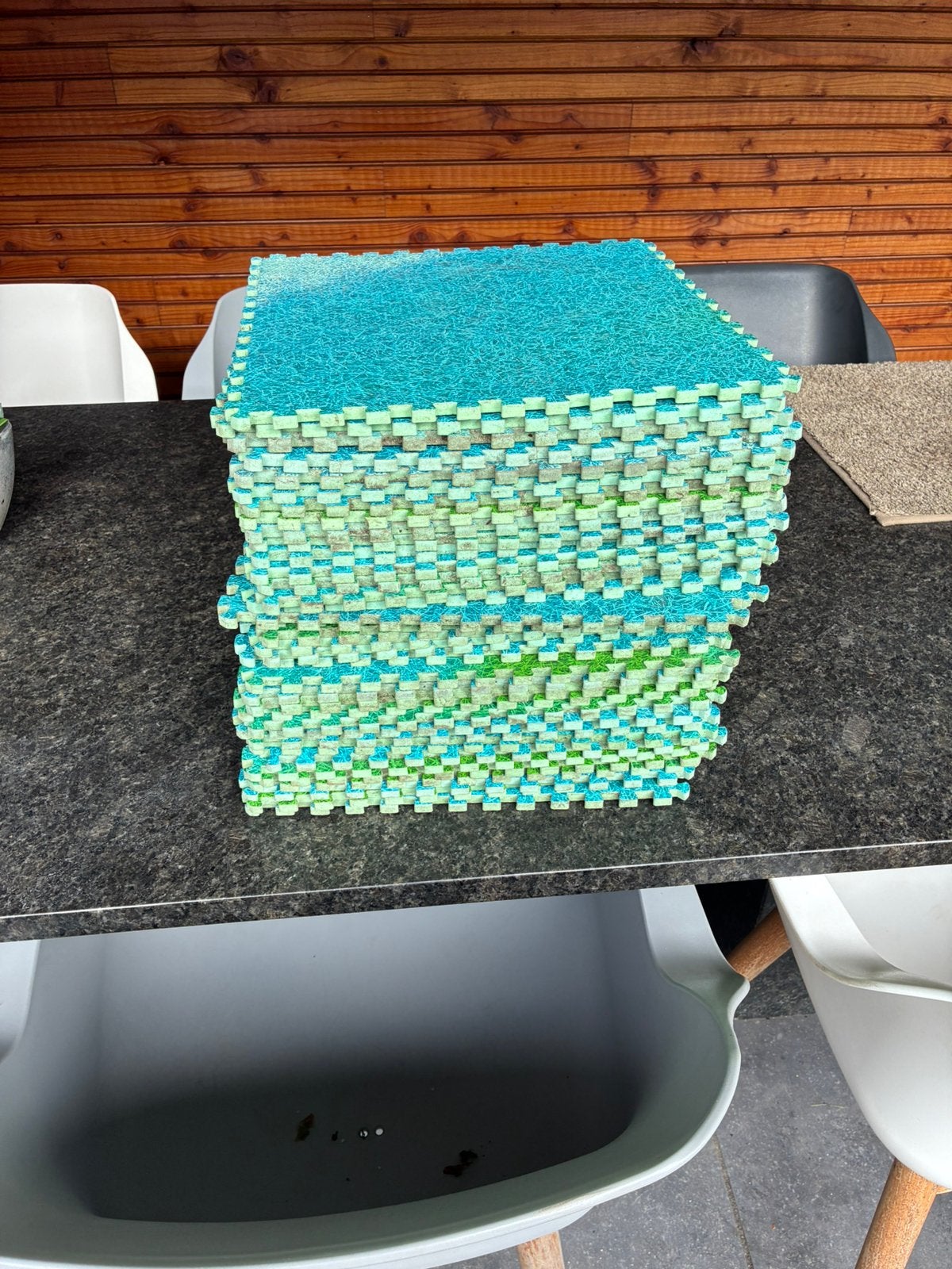 36 zwembadtegels vloermatten vloertegels zwembad 40x40, Tuin en Terras, Ophalen of Verzenden, Gebruikt