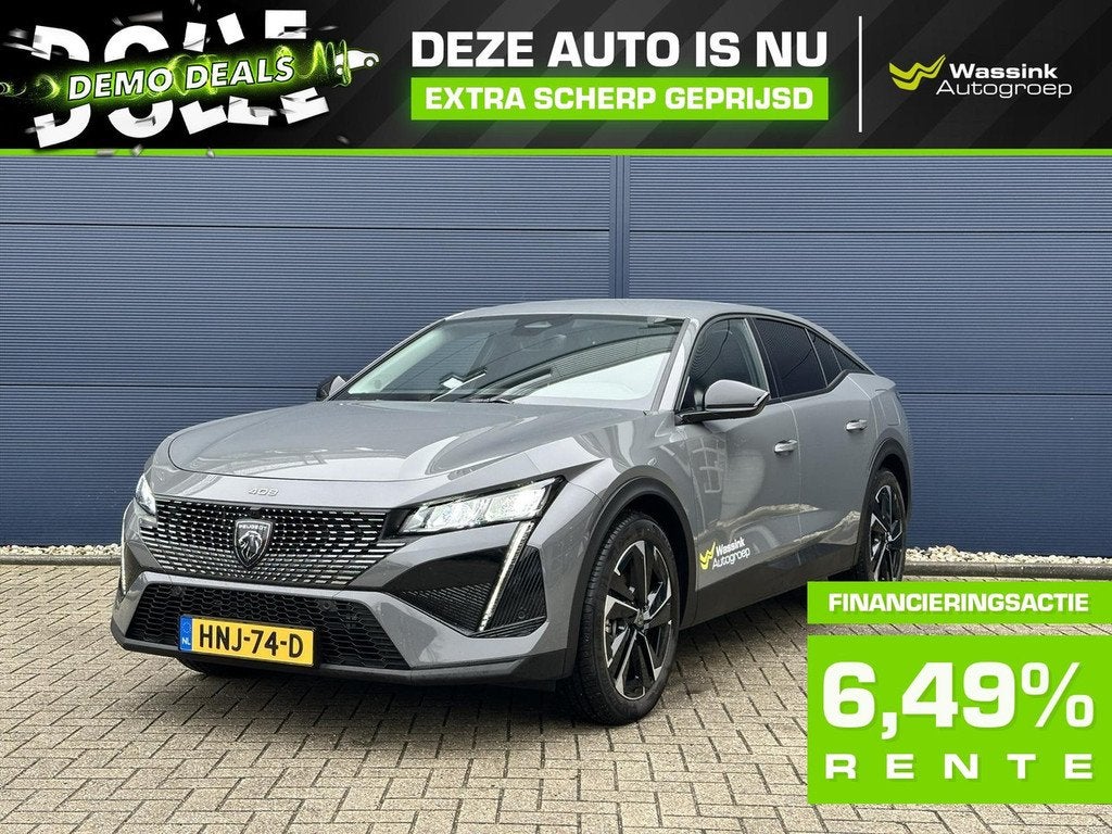 Peugeot 408 1.6 Plug-In Hybrid 180PK e-EAT8 Allure | Navigat, Auto's, Peugeot, Bedrijf, Te koop, Achteruitrijcamera, Adaptive Cruise Control