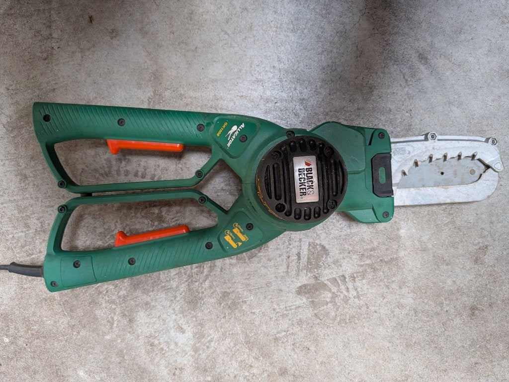 Black & Decker GK-1000 elektrische snoeizaag, Gebruikt, Black and Decker, 70 mm of meer, Kettingzaag