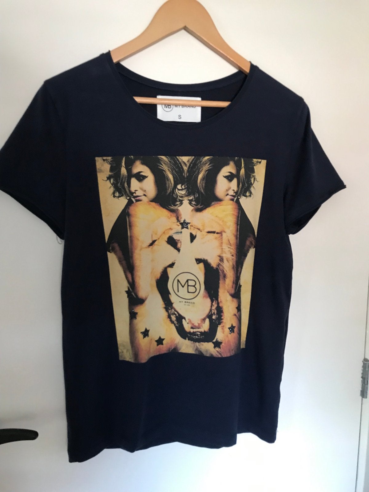 My Brand T-shirt met print - Maat S, Ophalen of Verzenden, Gedragen, Blauw