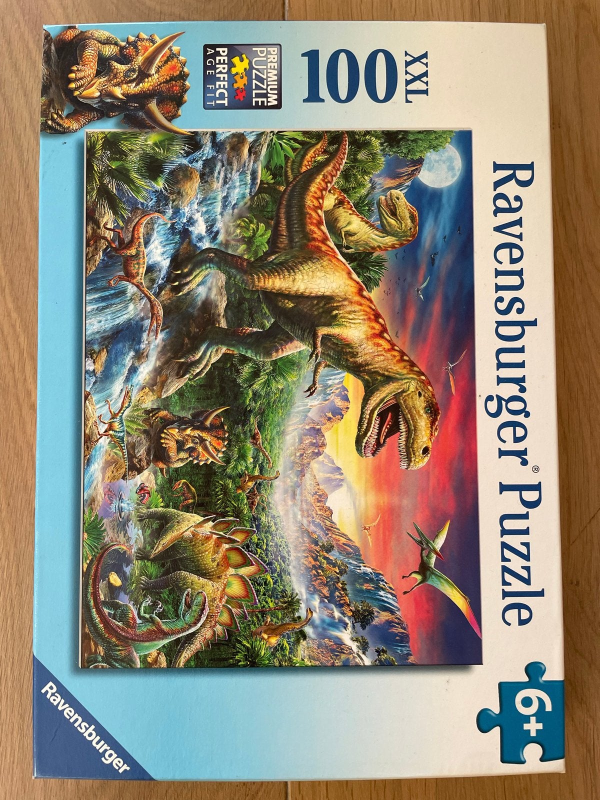 Ravensburger XXL Legpuzzel Dinosaurus 100 stukjes, Ophalen of Verzenden, Minder dan 500 stukjes, Zo goed als nieuw, Legpuzzel