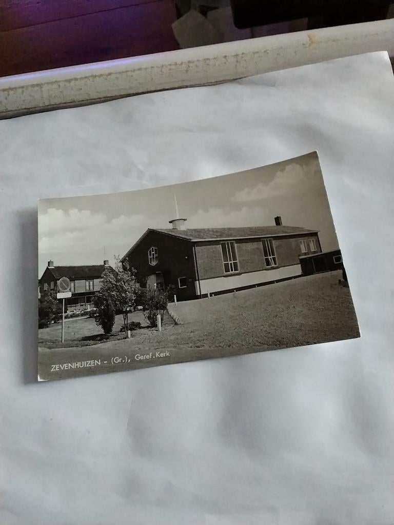 ZEVENHUIZEN. GR.  GEREF. KERK, Verzamelen, Ansichtkaarten | Nederland, Ophalen of Verzenden, 1960 tot 1980, Groningen