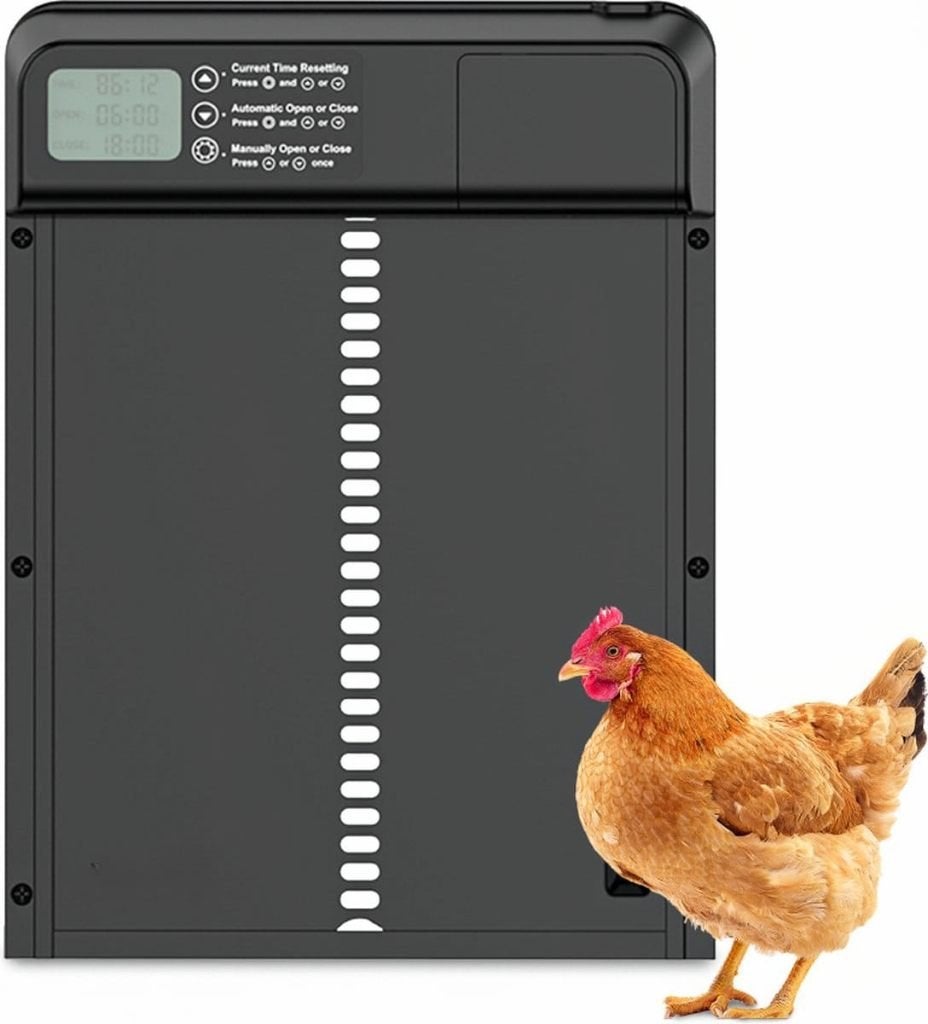 Automatische kippenhokdeur - tijdschakelaar - stapel korting, Dieren en Toebehoren, Pluimvee | Toebehoren, Ophalen of Verzenden