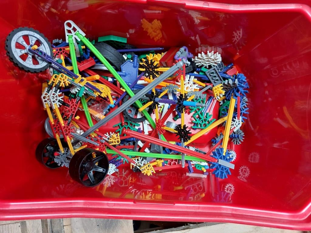 K'nex Mega Box 521 stuks, Kinderen en Baby's, Speelgoed | Bouwstenen, Ophalen of Verzenden, Gebruikt, K'nex