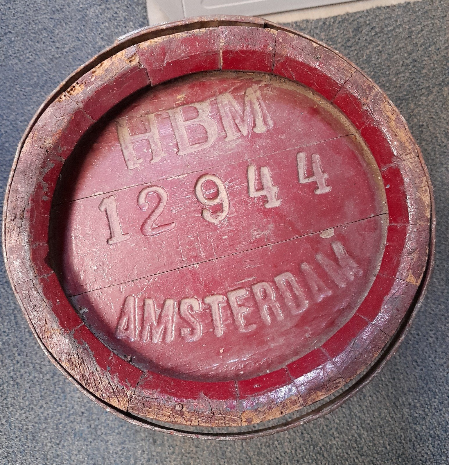 Antiek houten biervat HBM Heineken's Bierbrouwerij Amsterdam, Antiek en Kunst, Ophalen