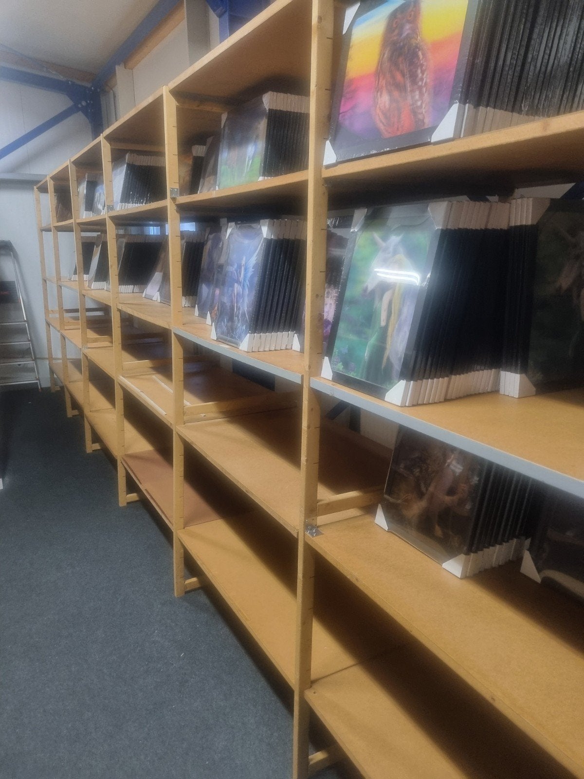 Houten stelling voor 50 euro magazijnstelling, Ophalen