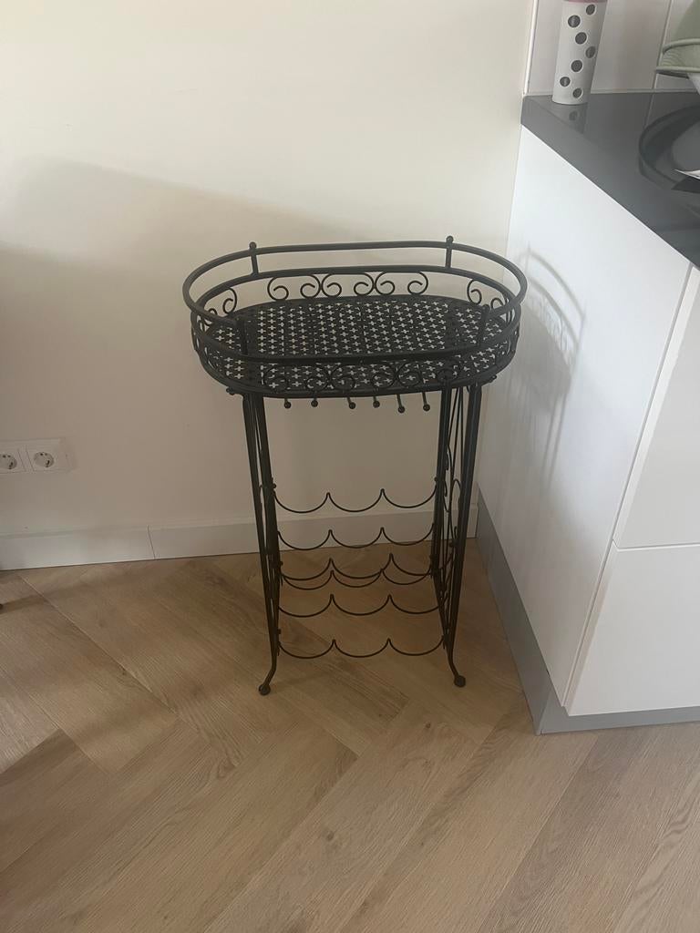 Wijn/drank rek, Huis en Inrichting, Woonaccessoires | Wijnrekken, Ophalen, Gebruikt, Metaal, Minder dan 5 flessen