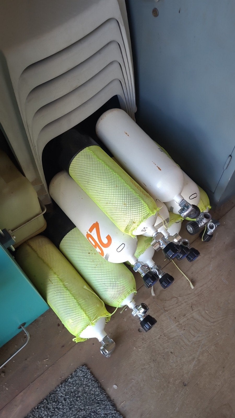 Perslucht flessen  (5L), Ophalen, Gebruikt, Duikfles
