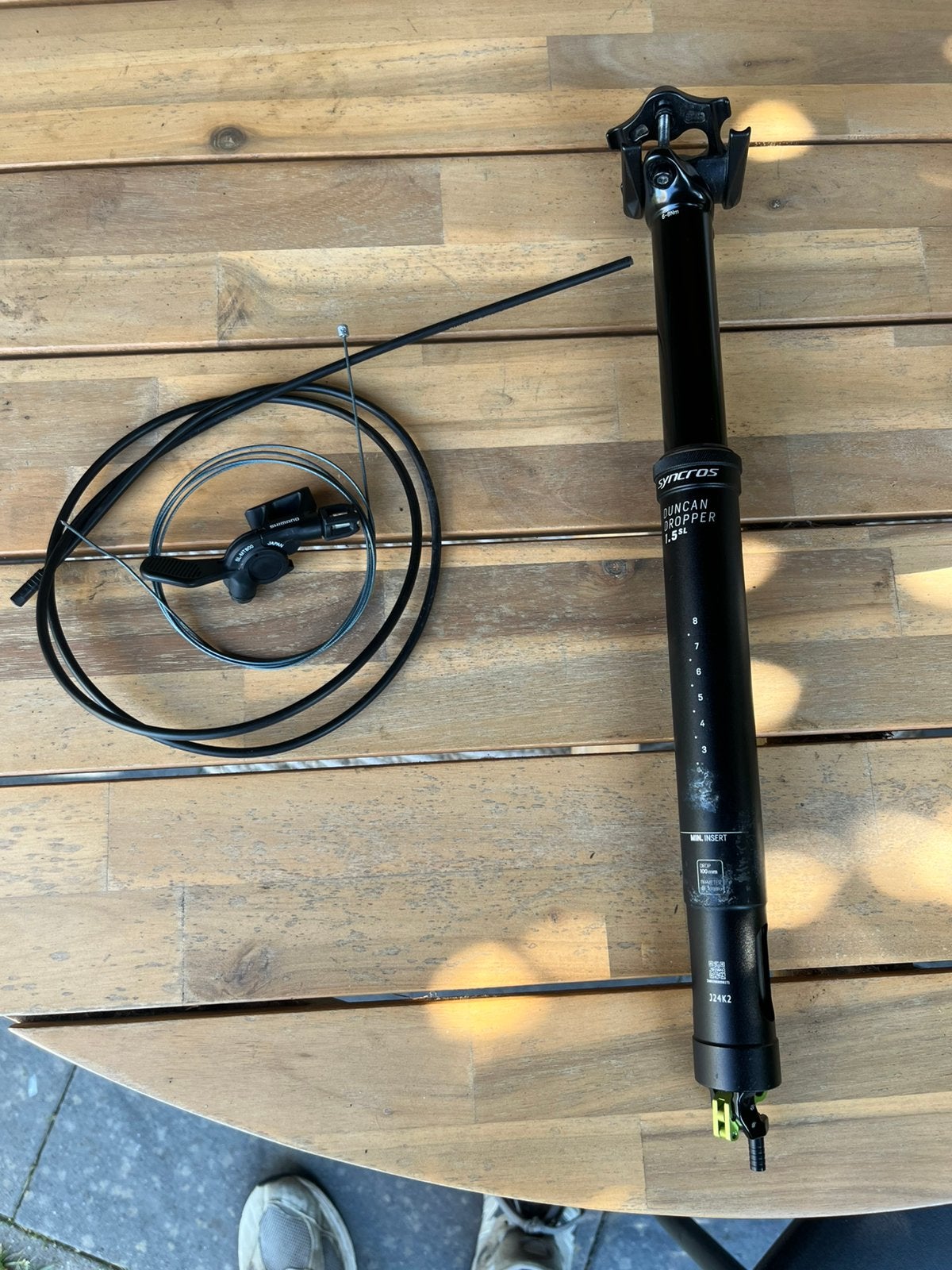 Syncros Duncan 1.5SL dropperpost|telescopische zadelpen set, Ophalen of Verzenden, Zo goed als nieuw, Zadel