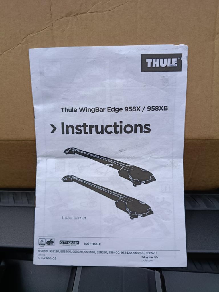 Thule WingBar Edge 958X/958XB Dakdragers, Auto diversen, Dakdragers, Zo goed als nieuw, Ophalen of Verzenden