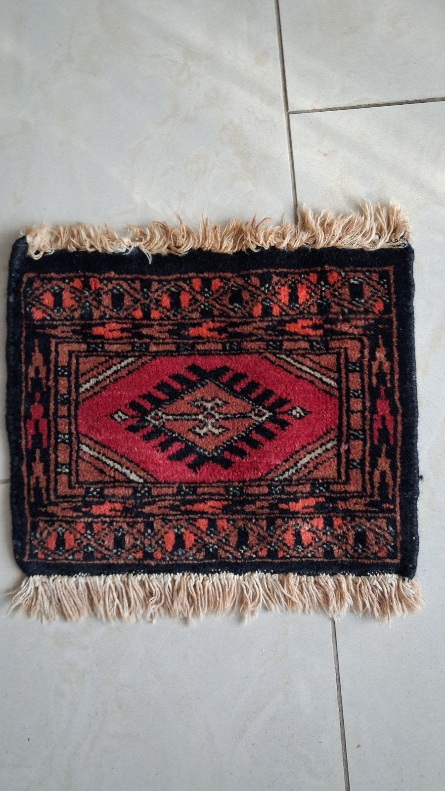 Perzisch kleedje 31x25 cm, Minder dan 50 cm, Gebruikt, Perzisch, Minder dan 50 cm