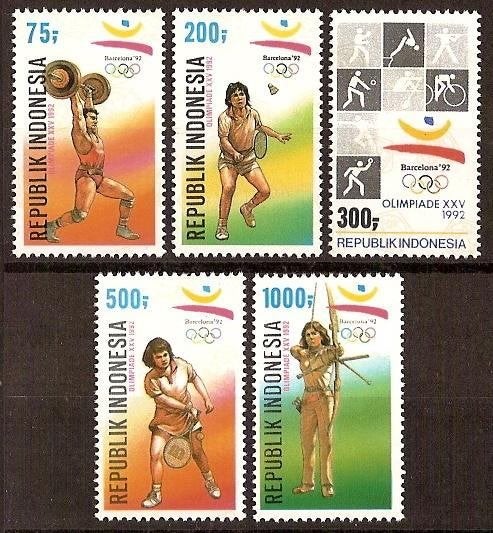 Indonesie Zonnebloem nr 1497/01 postfris 1992, Ophalen of Verzenden, Postfris, Zuidoost-Azië