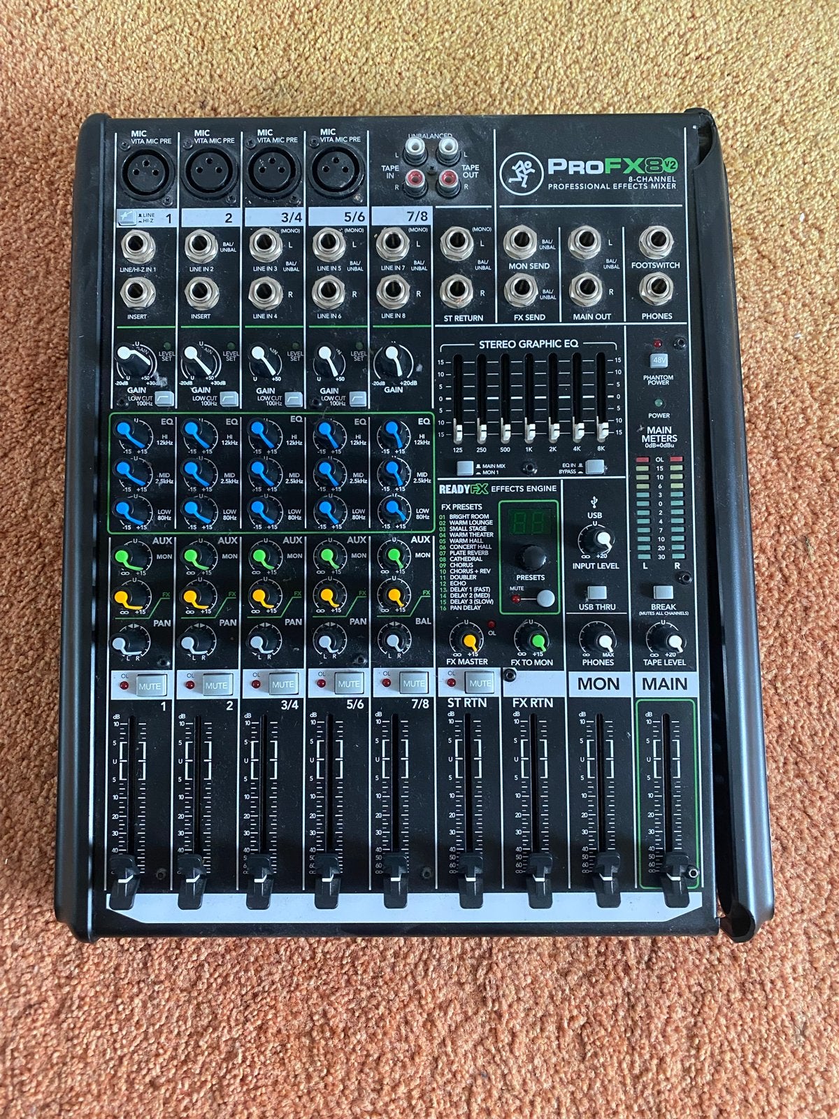Mackie ProFX8v2 Professionele Effecten Mixer, Muziek en Instrumenten, Ophalen of Verzenden, Zo goed als nieuw, 5 tot 10 kanalen