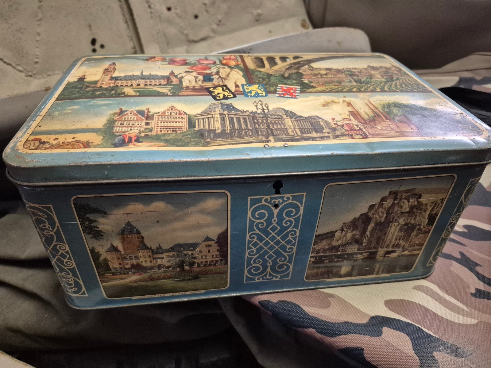 Blikken trommel Lonka., Ophalen of Verzenden, Minder dan 50 cm