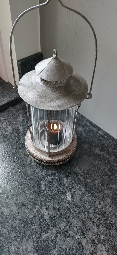Lantaarn nieuw, Huis en Inrichting, Woonaccessoires | Kandelaars en Kaarsen, 31 cm, Lantaarn, Meerkleurig, Nieuw
