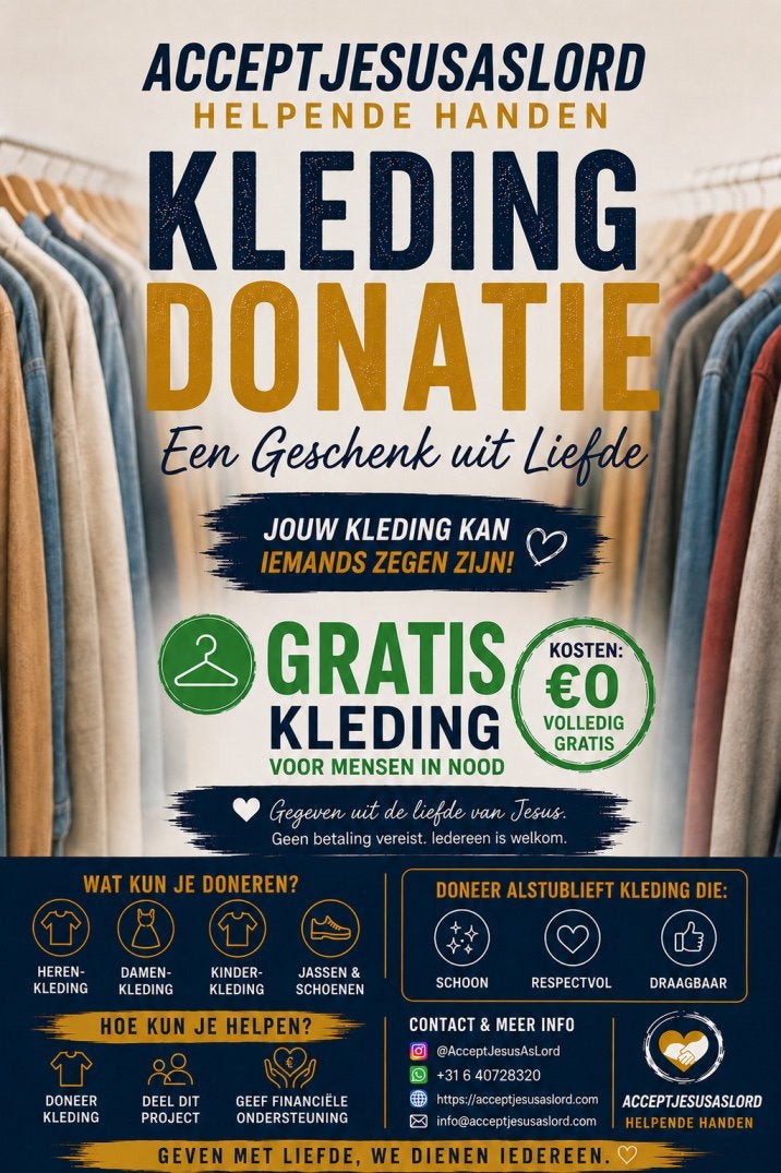 Kleding Gezocht voor Mensen in Nood | AcceptJesusAsLord, Ophalen of Verzenden, Gedragen