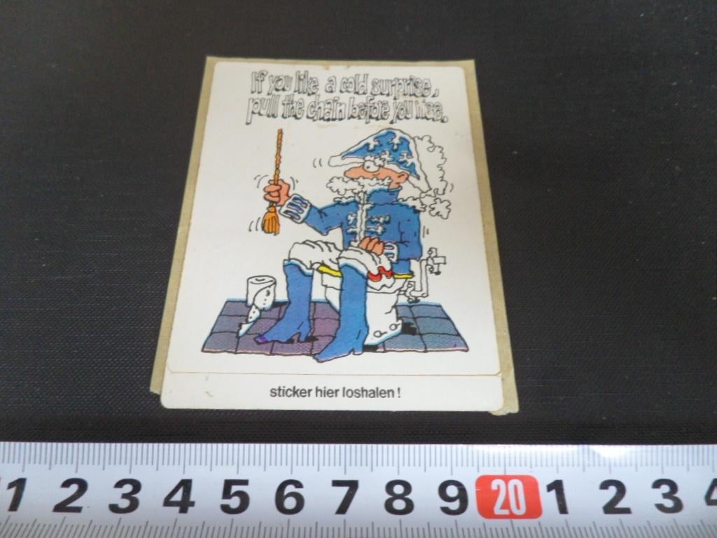 sticker strip if you like a cold surprise popla wc papier, Ophalen, Zo goed als nieuw