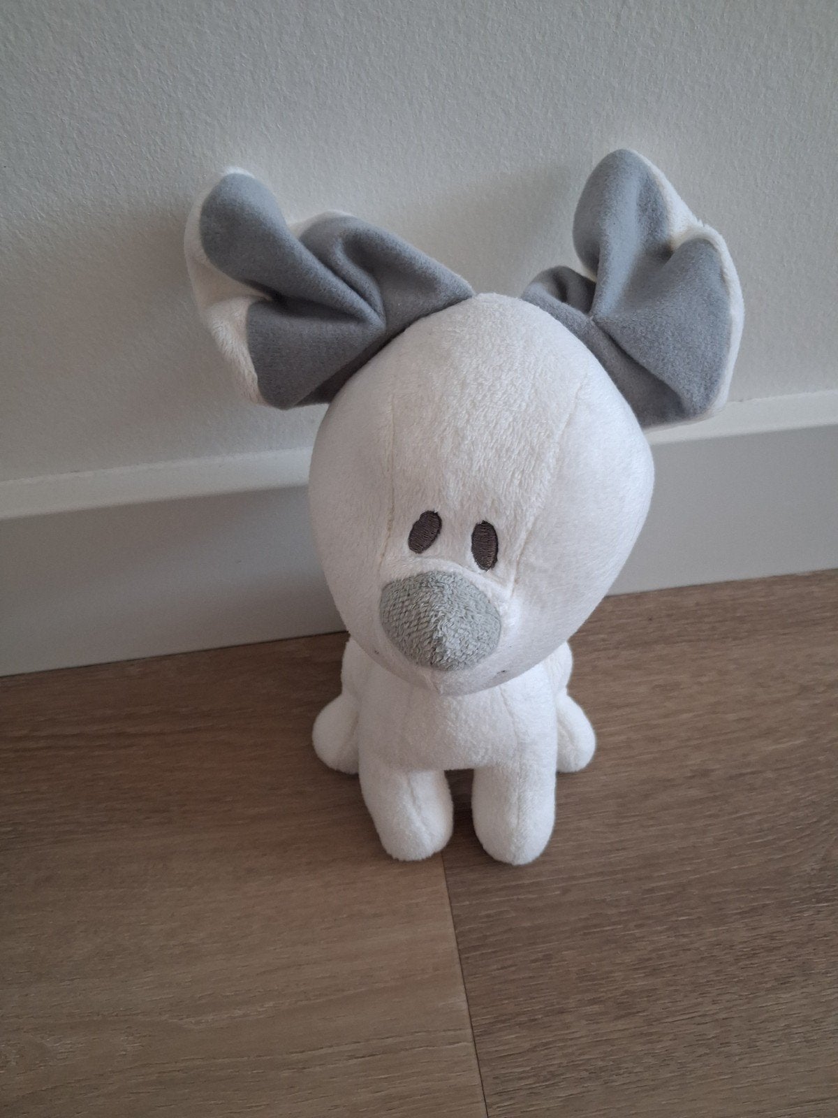 Knuffel Pip hond van Woezel grijs wit L1353, Ophalen of Verzenden, Zo goed als nieuw, Hond