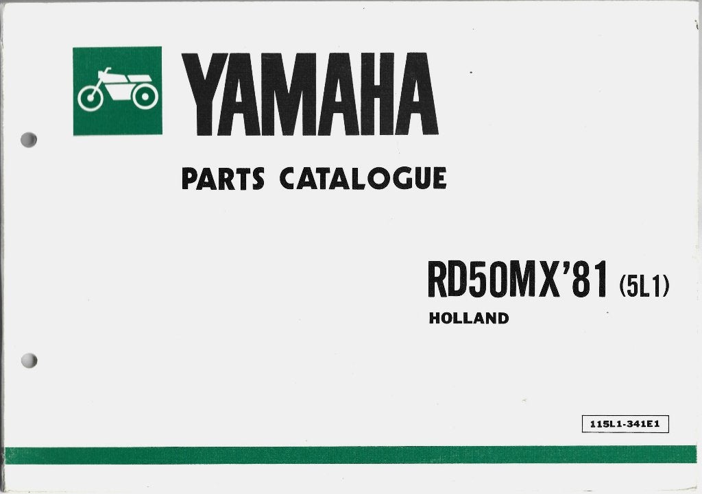 Yamaha RD50 MX parts list 1981 Holland model (7317z), Verzenden, Zo goed als nieuw