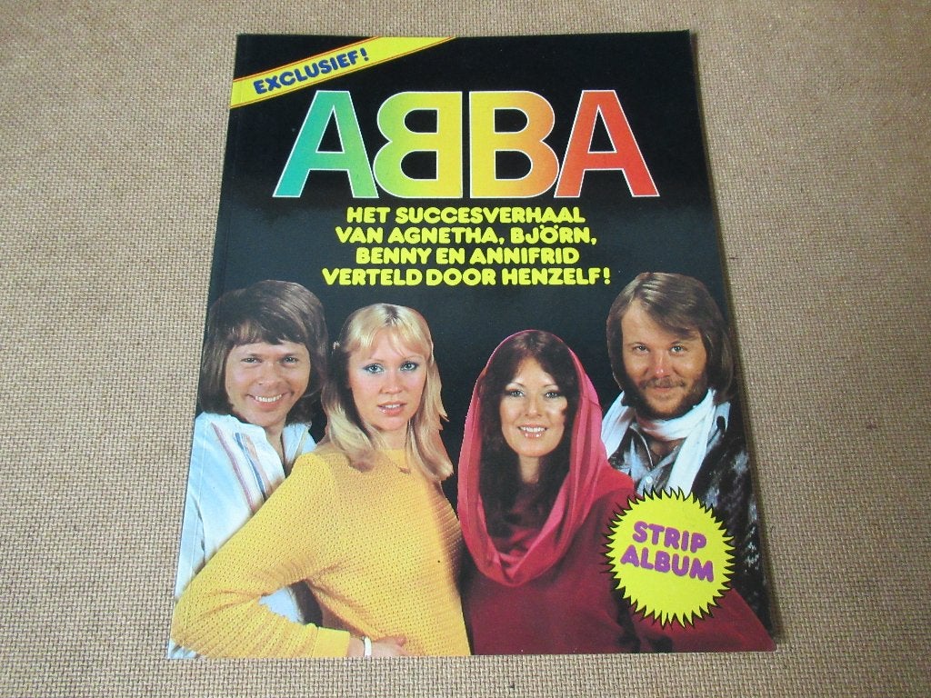Abba stripboek-Het succesverhaal verteld door henzelf, 1978, Verzenden, Eén stripboek, Zo goed als nieuw, Kjell Ekeberg