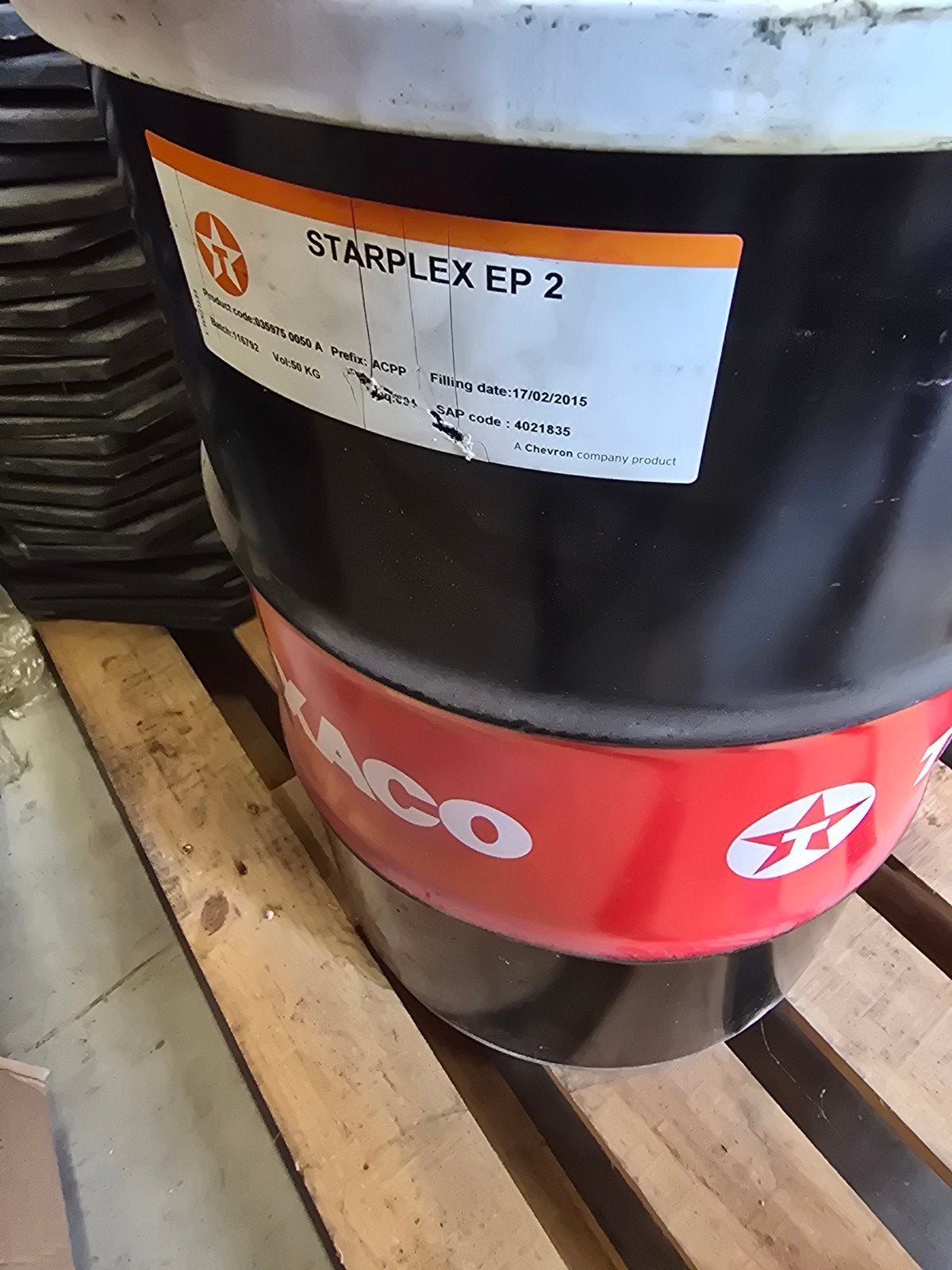 Texaco lagervet Starplex EP 2 vet met pomp - 50 KG, Zakelijke goederen, Overige Zakelijke goederen, Ophalen of Verzenden