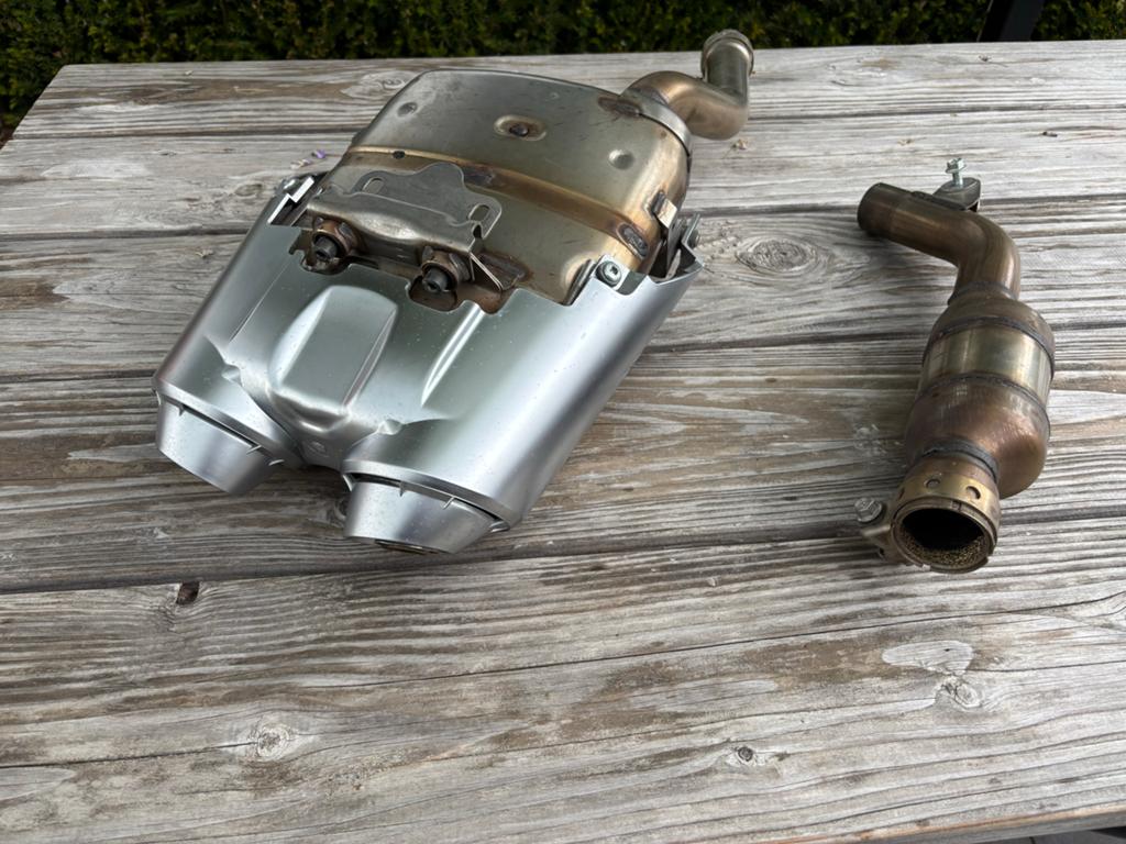 Uitlaat einddemper tussenstuk fz6, Motoren, Onderdelen | Yamaha, Ophalen, Gebruikt