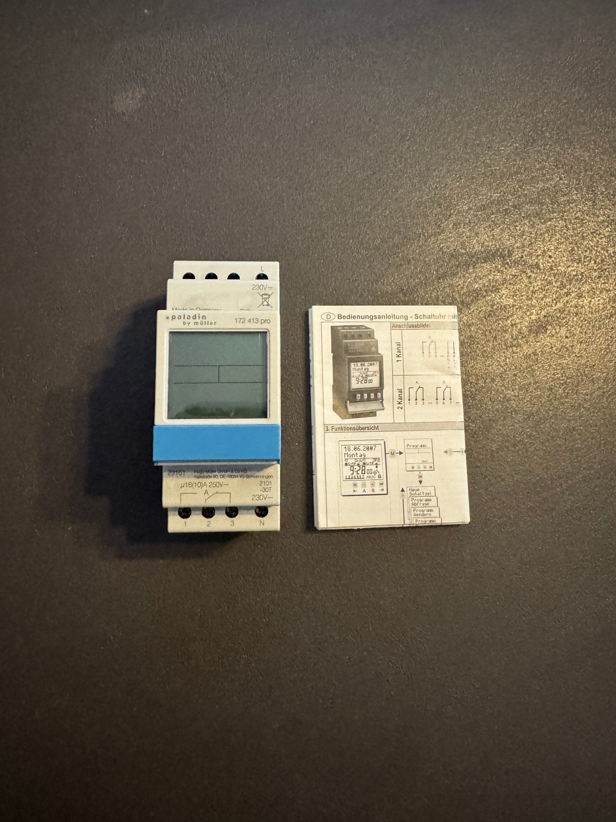 Paladin by Müller 172.413 pro schakelklok DIN-rail, Ophalen of Verzenden, Zo goed als nieuw, Overige merken, Schakelaar