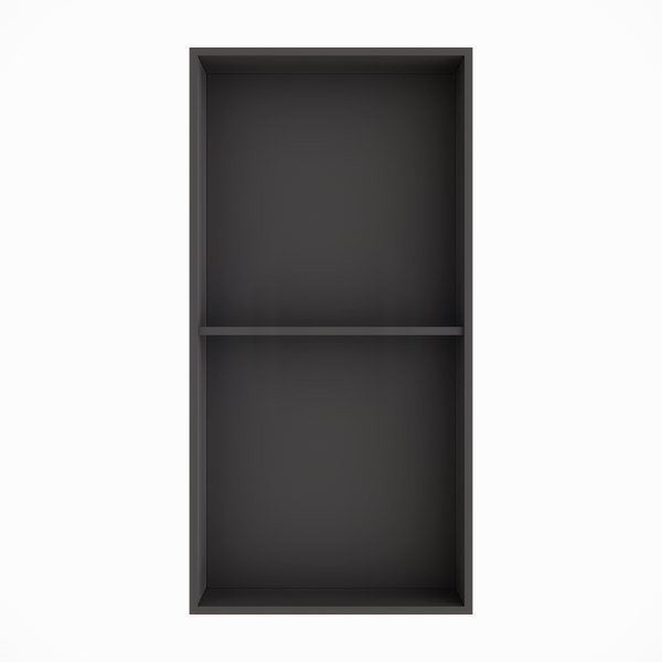 nieuwe Inbouwnis RVS mat zwart met schap 60x30x10, Ophalen, Nieuw