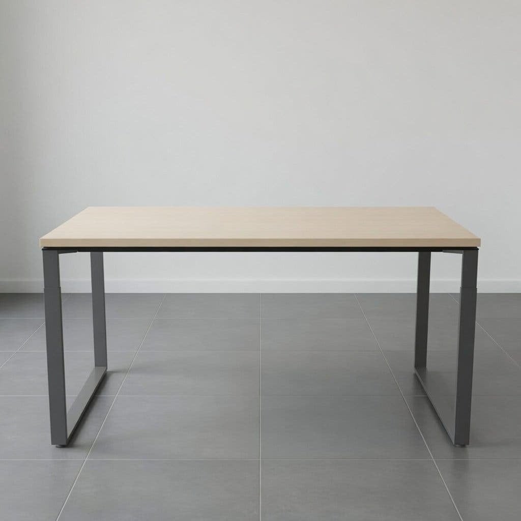 Knoll bureau / werkplek met U-poot 140x80 cm, Ophalen, In hoogte verstelbaar, Gebruikt