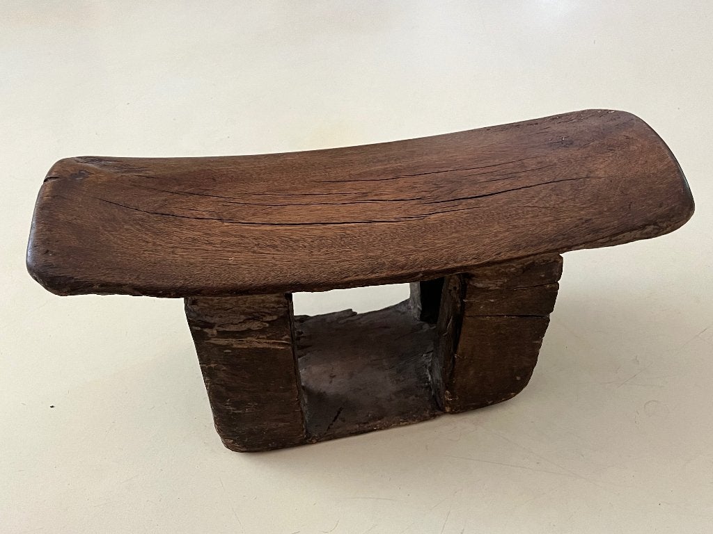 Afrikaanse krukje, Hout, Bruin, Afrika, Ophalen of Verzenden