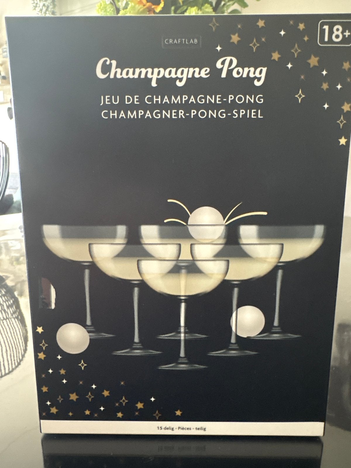 Champagne Pong Spel - Perfect voor Feestjes (18+), Hobby en Vrije tijd, Gezelschapsspellen | Overige, Drie of vier spelers, Ophalen of Verzenden