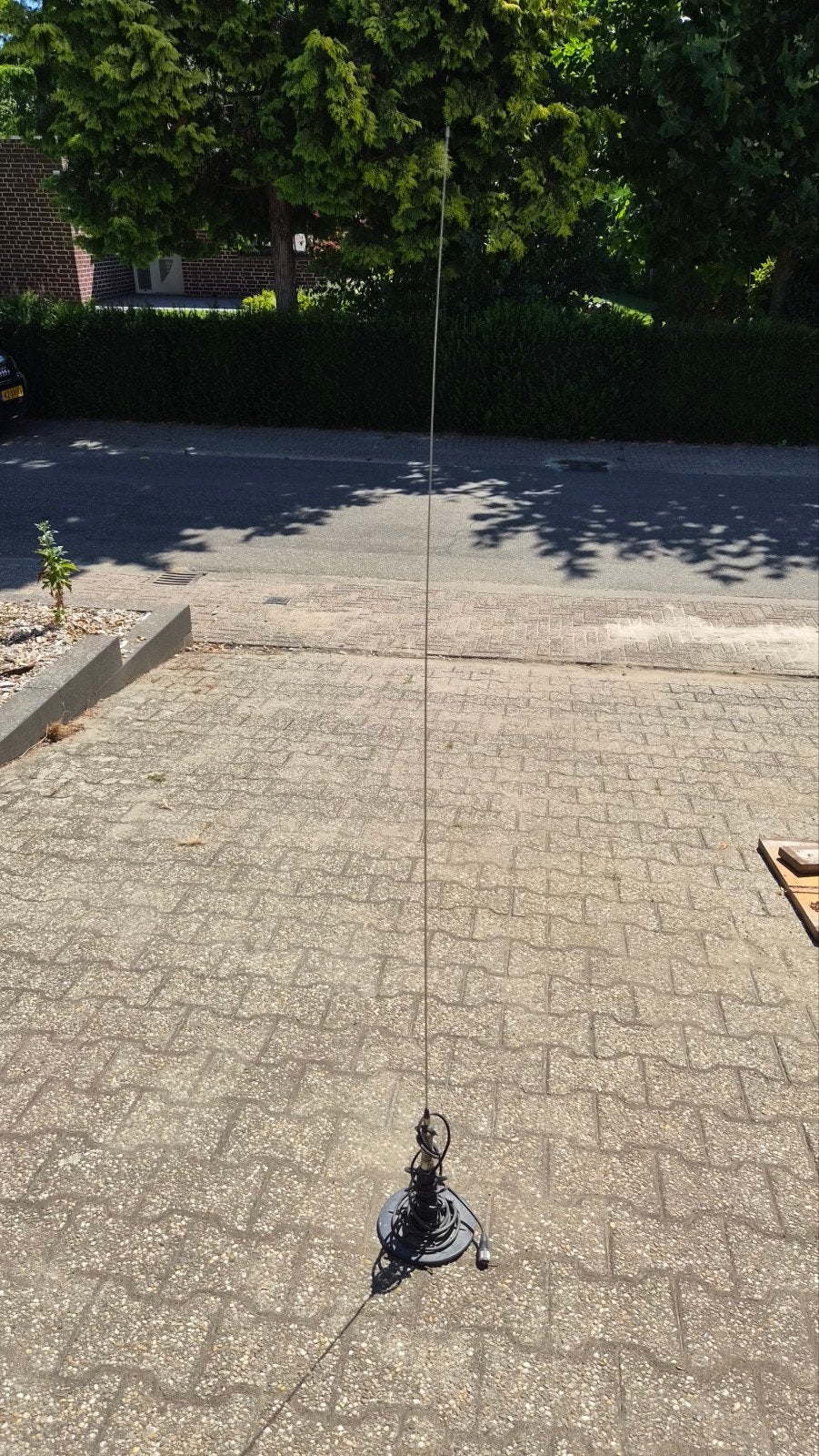 27 mc Antenne met magneetvoet en kabel. 1,60 lang, Ophalen of Verzenden, Gebruikt, Antenne