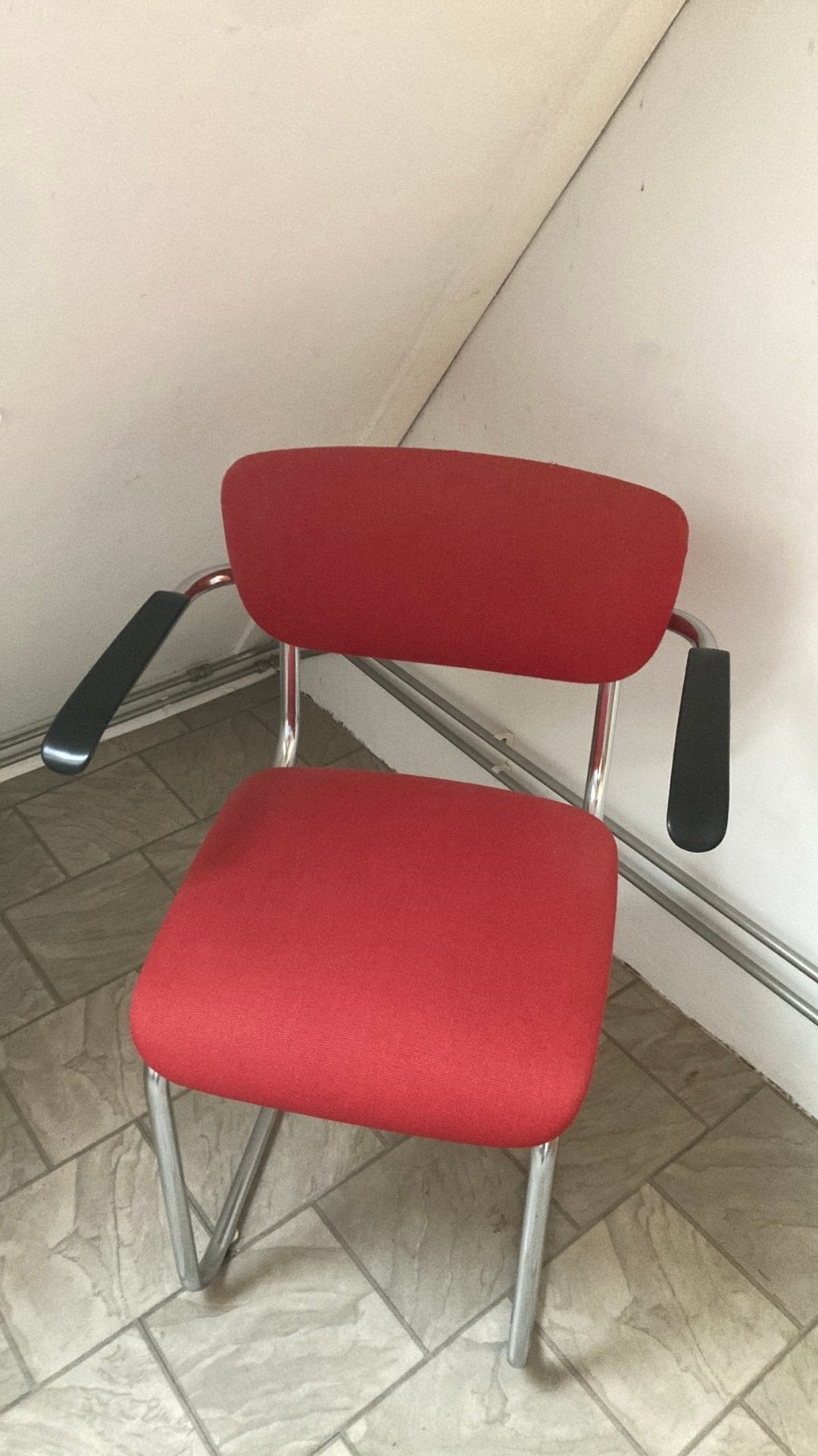 Gispen bureaustoel, Ophalen, Gebruikt, Gispen design, Rood