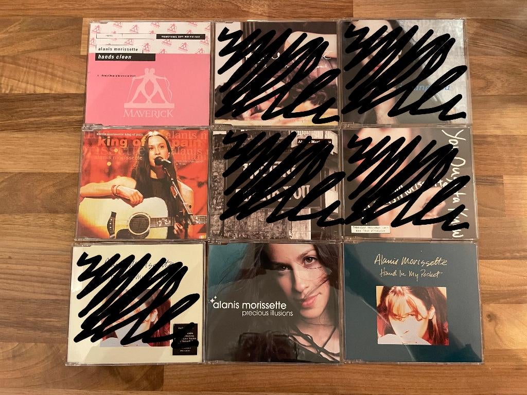 Alanis Morissette CD Singles (5 stuks) vanaf 2,-, Cd's en Dvd's, Cd Singles, Zo goed als nieuw, 6 singles of meer, Ophalen of Verzenden