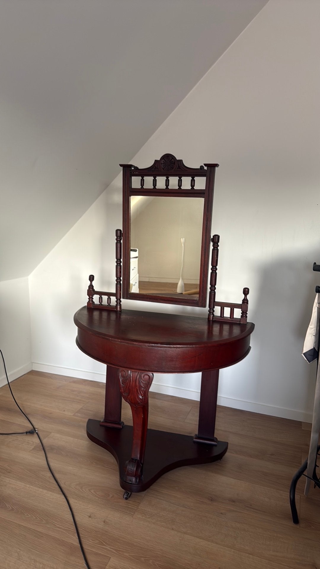 Vitage kaptafel, Ophalen, Zo goed als nieuw, 50 tot 100 cm, Minder dan 100 cm