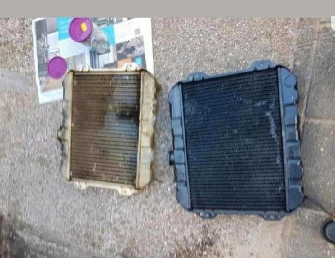3 st. Radiateur voor toyota ke30 35 defect lekkages bieden, Ophalen, Gebruikt