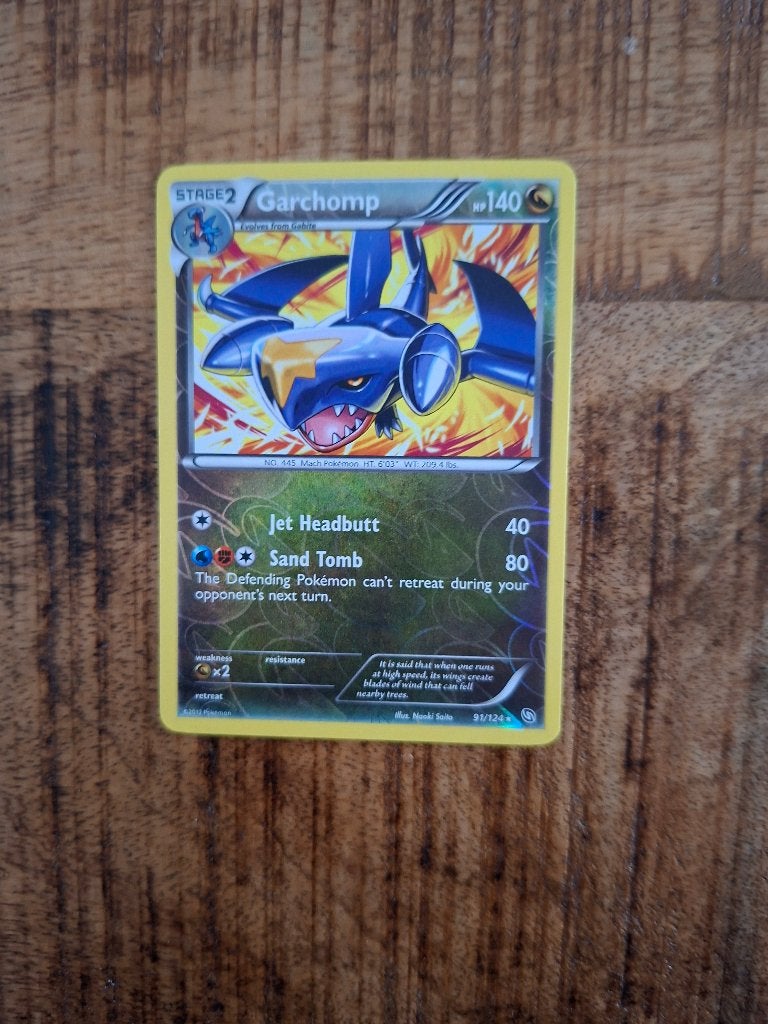 Pokemon – Garchomp (DRX 91 / 124) – Dragons Exalted, Ophalen of Verzenden, Nieuw, Losse kaart, Foil