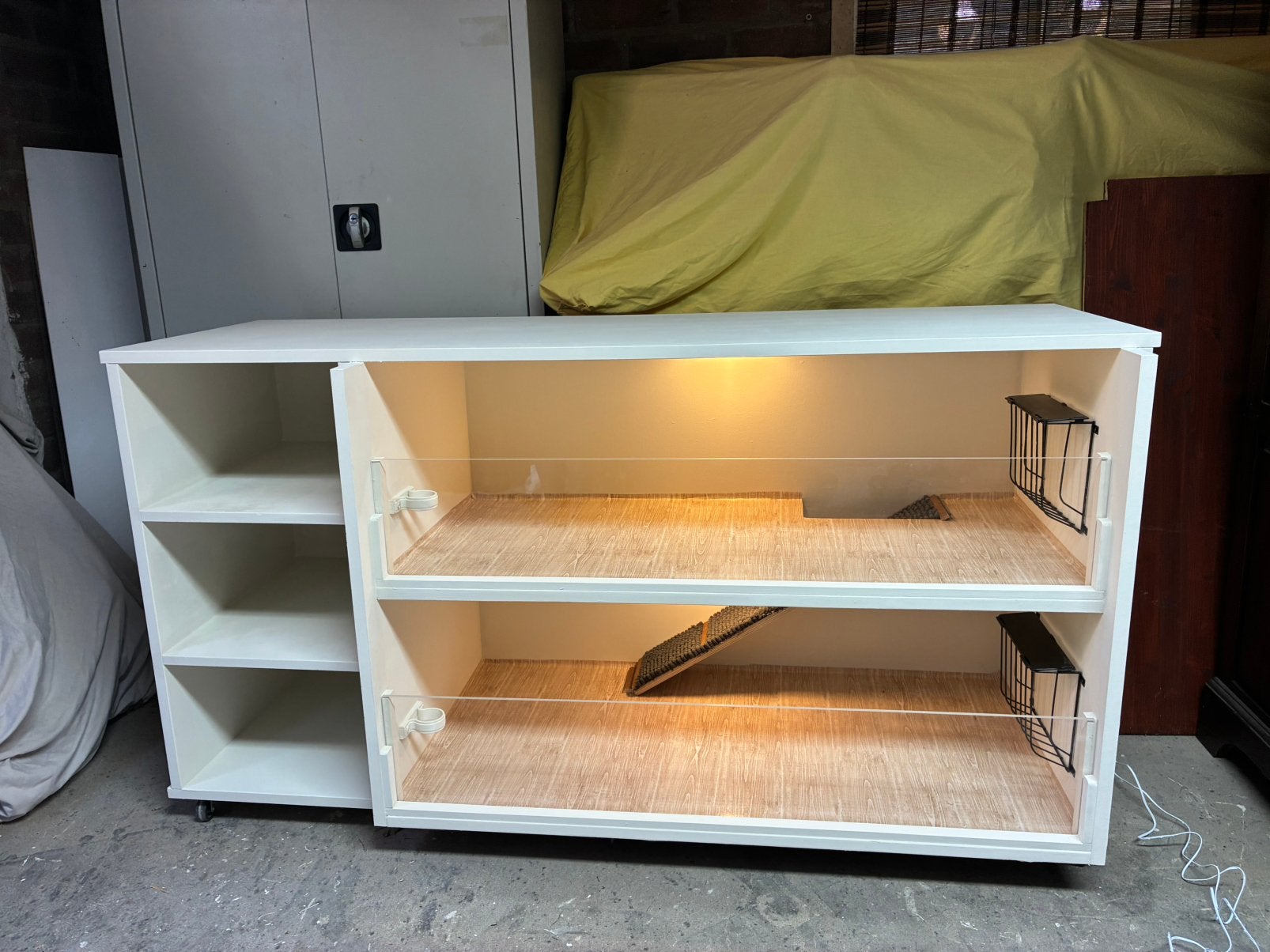 Cavia kooi,caviaflat,kooi,hok,hokken,knaagdieren verblijf., Dieren en Toebehoren, Ophalen, Nieuw