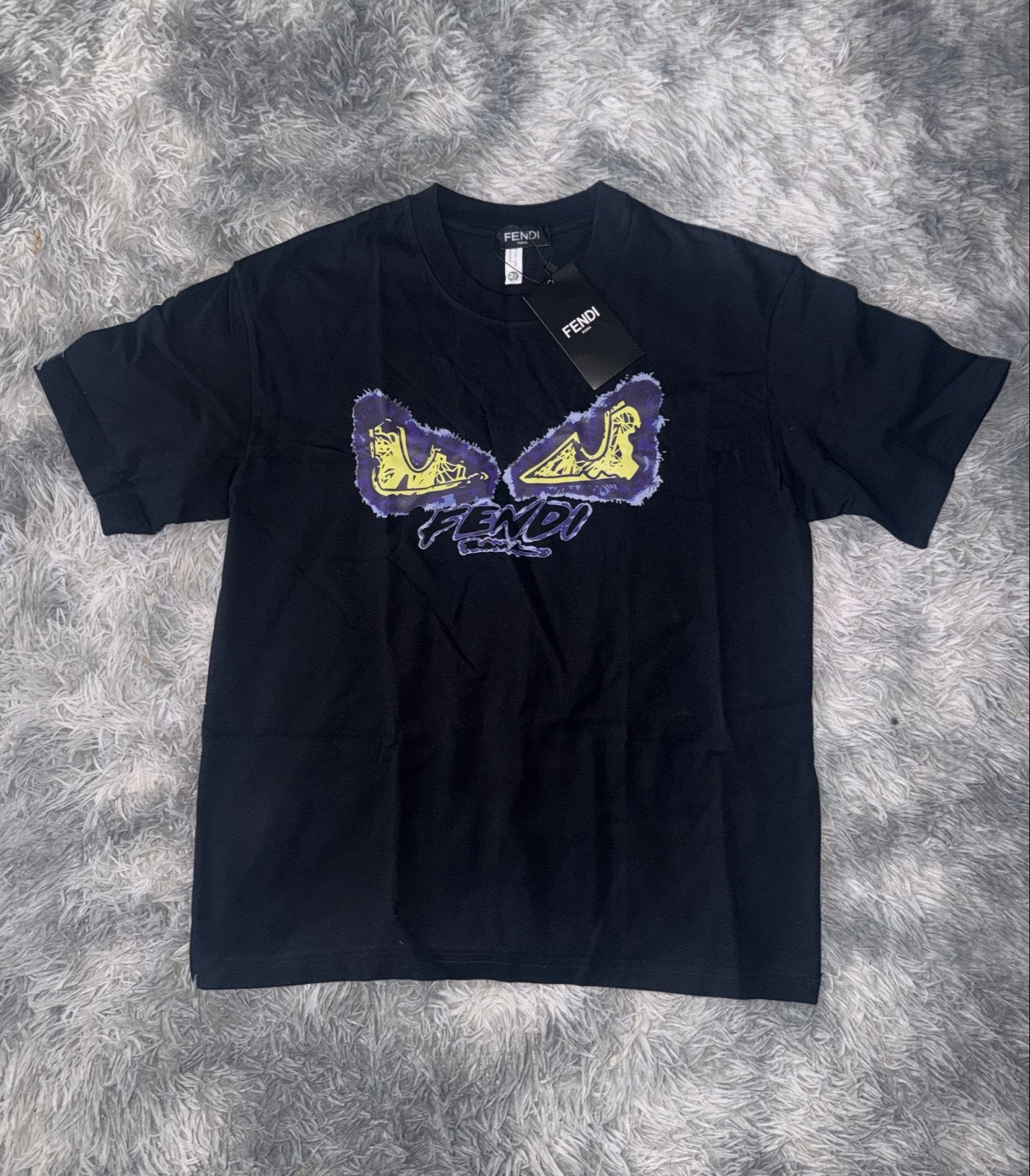 Fendi T-shirt met Eyes-print, Kleding | Heren, Ophalen of Verzenden, Nieuw, Maat 48/50 (M), Zwart