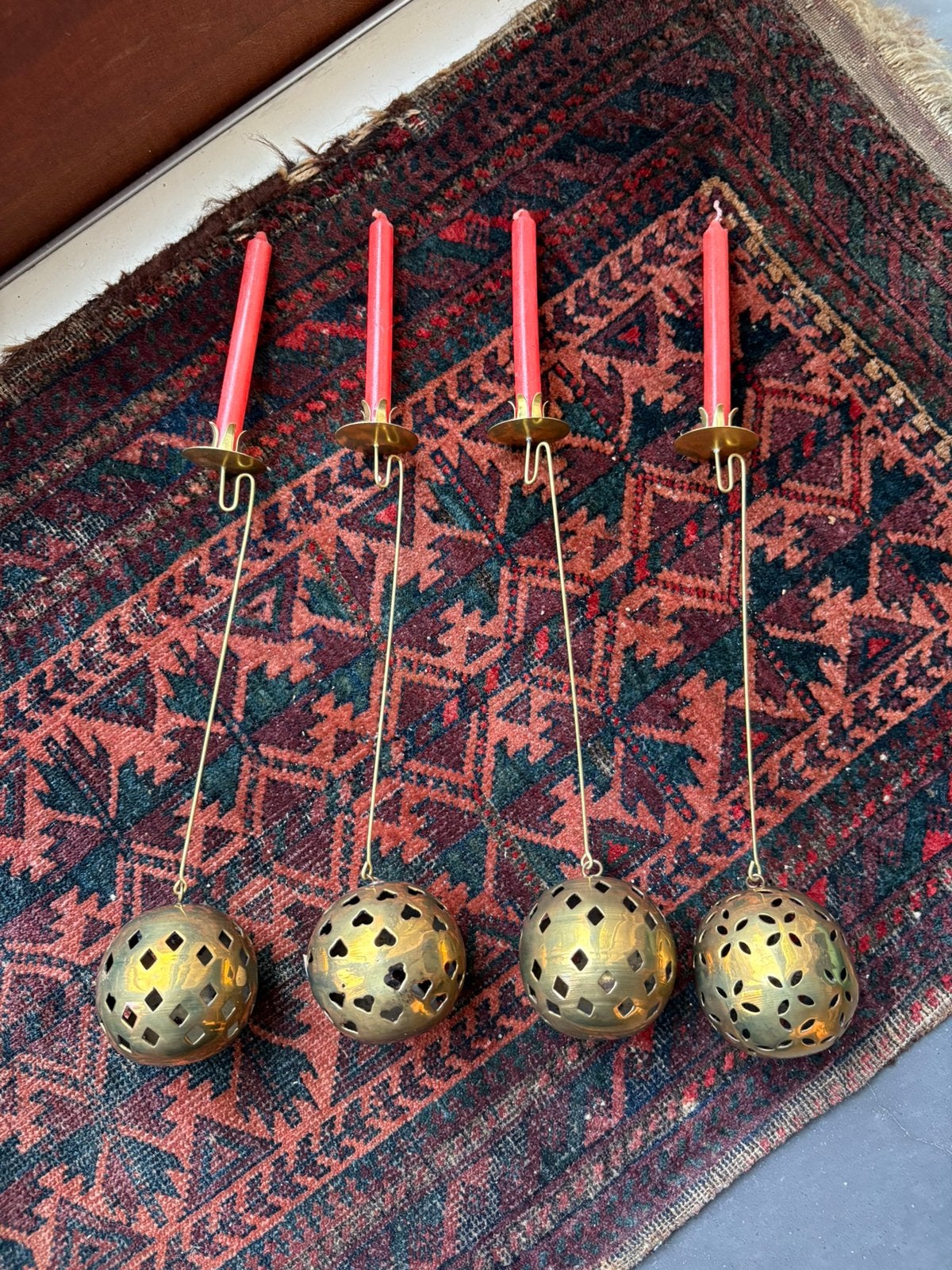 Kerstboom hangers, Ophalen of Verzenden, Gebruikt, Metaal, Kaars