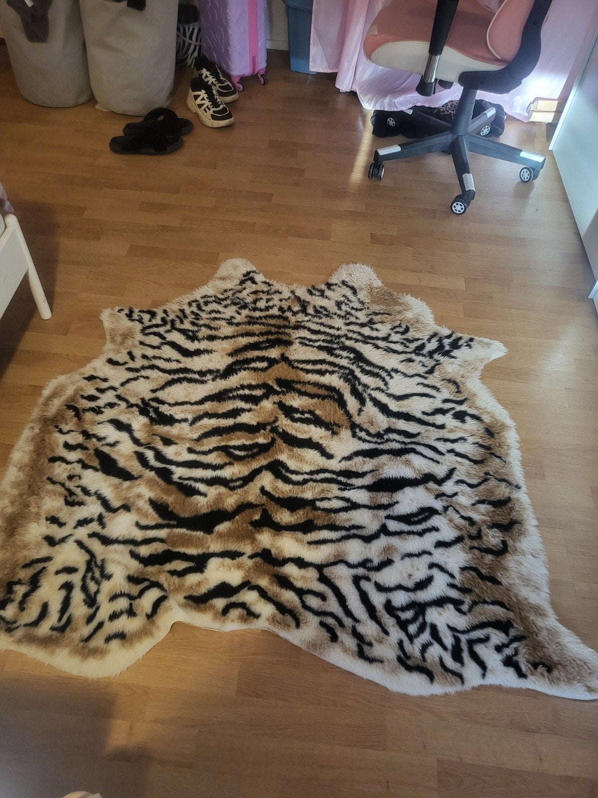 Groot tijgerprint kleed van IKEA, zo goed als nieuw, Huis en Inrichting, Ophalen, 100 tot 150 cm, 100 tot 150 cm