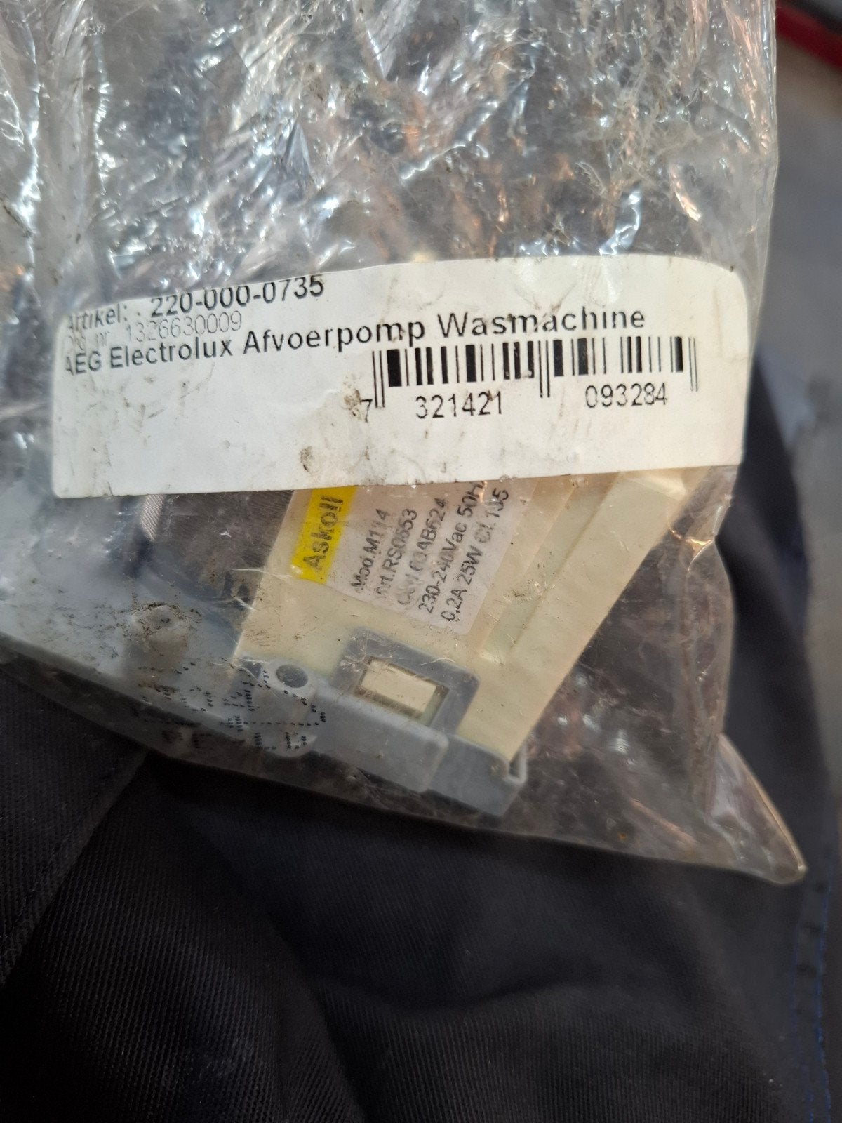 AEG Electrolux Afvoerpomp Wasmachine - Nieuw, Witgoed en Apparatuur, Onderdelen en Toebehoren, Ophalen of Verzenden