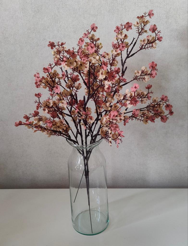 Glazen vaas met strak model (zonder kunstbloemen), Huis en Inrichting, Woonaccessoires | Vazen, Overige kleuren, Ophalen of Verzenden