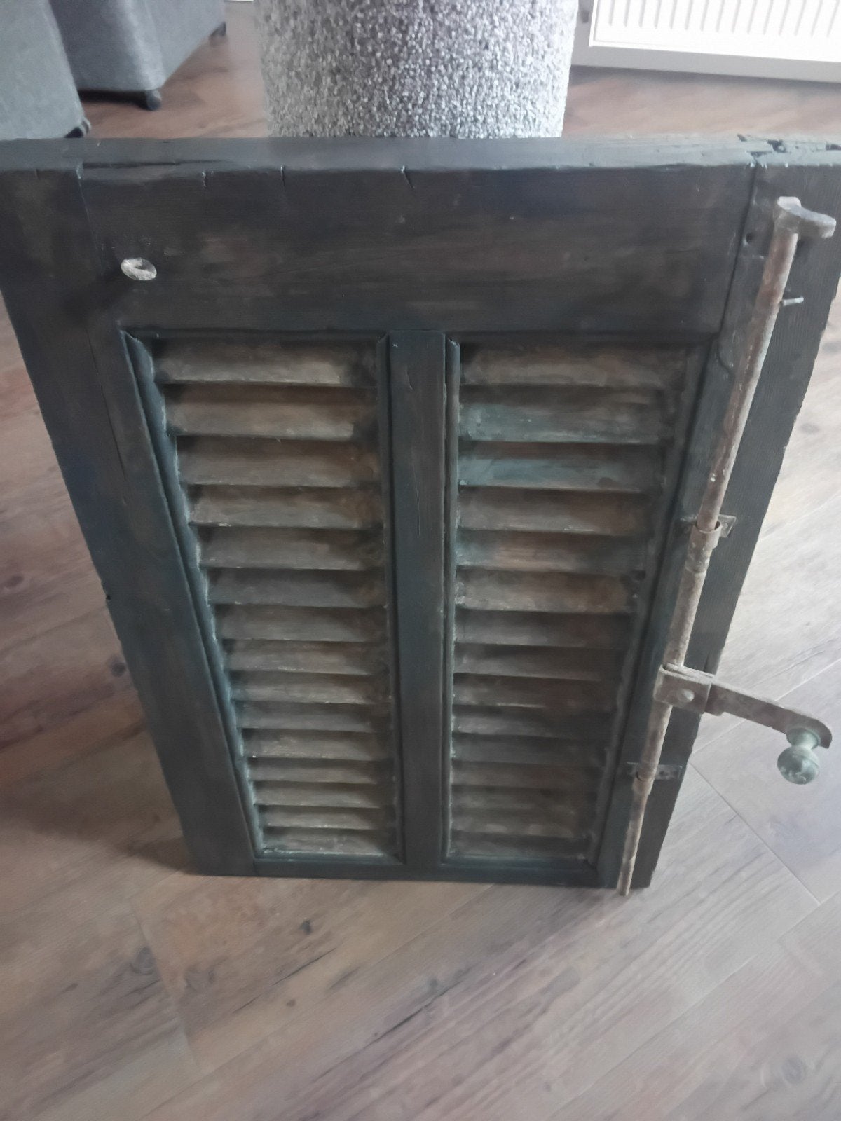 houten louvre luik, Ophalen, Gebruikt, Hout