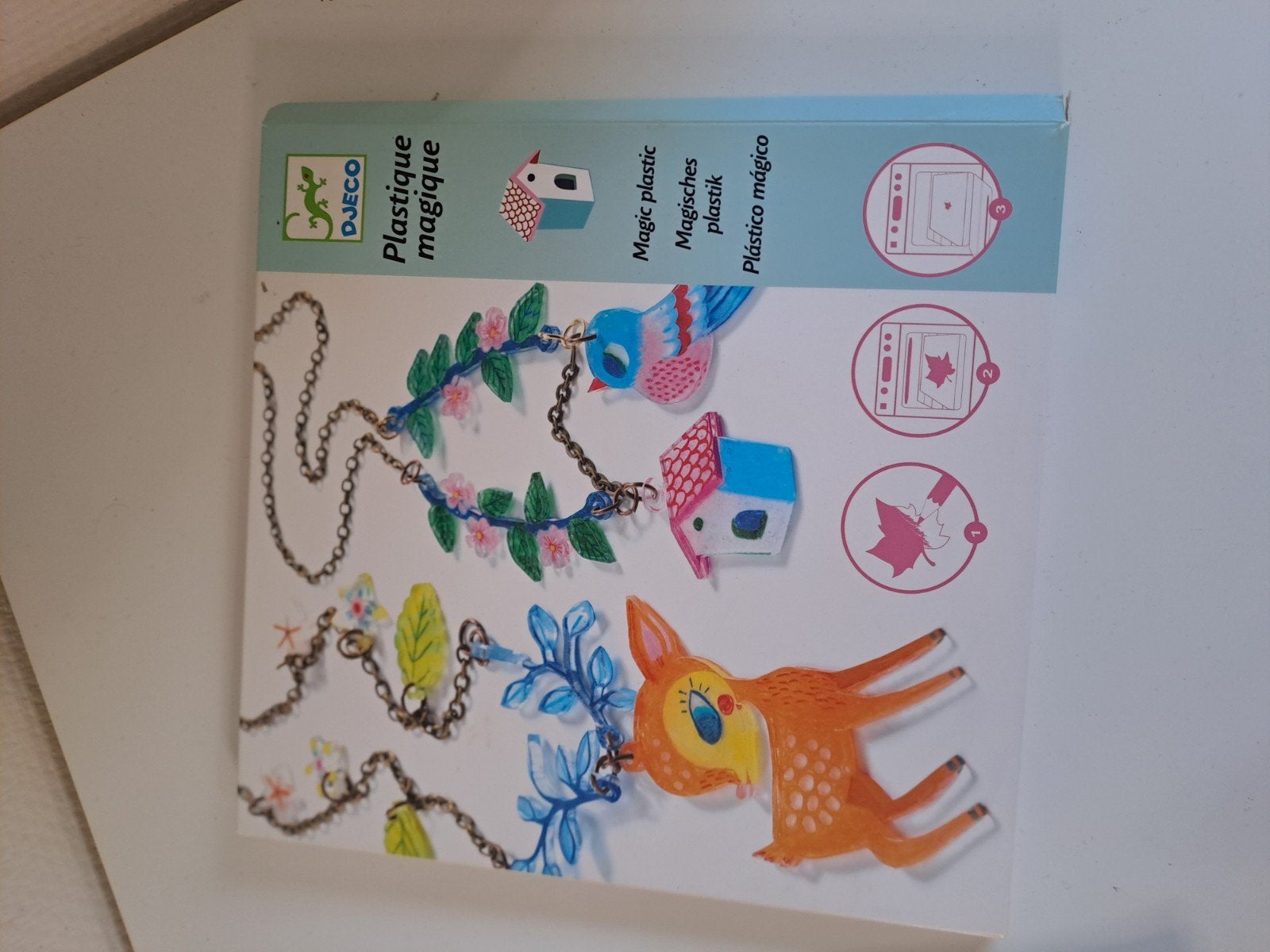 Djeco Magic Plastic Knutselset - Herten en Vogels, Dieren, Nieuw, Meerkleurig, Ophalen of Verzenden