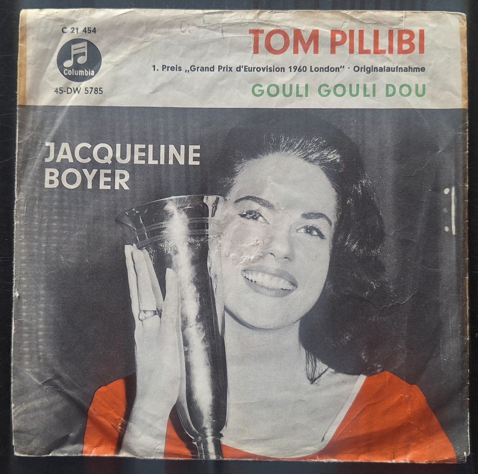 7"/SINGLE  JACQUELINE BOYER - Tom Pillibi, Ophalen of Verzenden, Gebruikt, Pop
