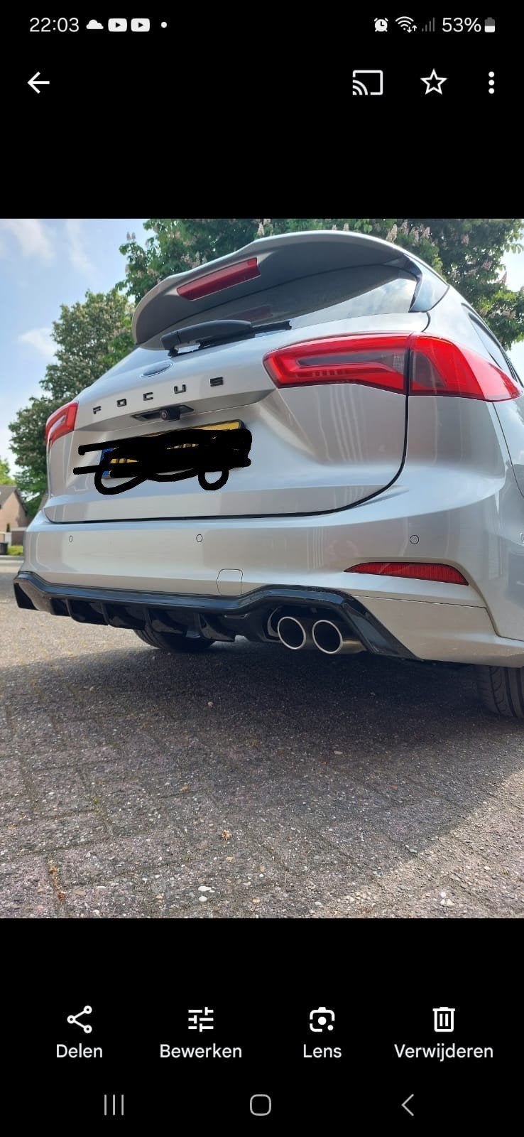 Maxton Diffuser Ford Focus MK4 ST-Line, Gebruikt, Ophalen of Verzenden, Ford, Achter