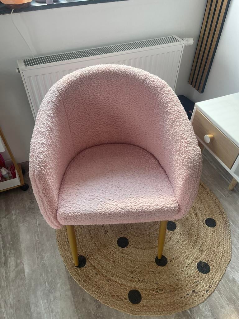 Teddy roze stoel, Kinderen en Baby's, Ophalen of Verzenden, Zo goed als nieuw, Stoel(en)