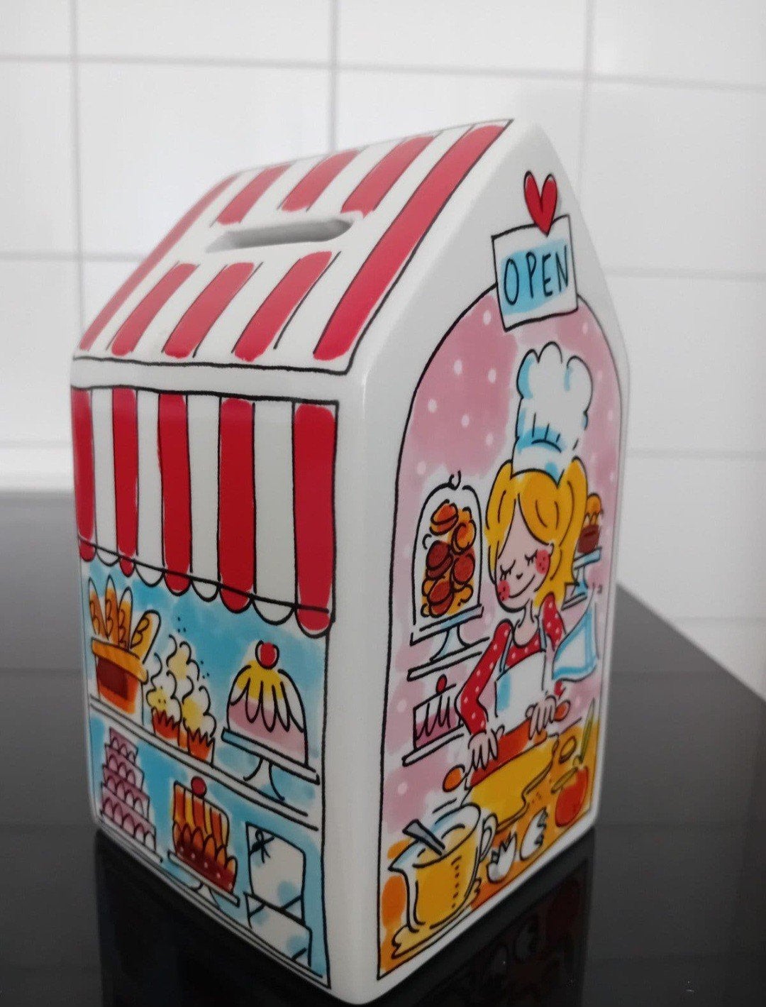 Blond Amsterdam Spaarpot. Nieuw!, Ophalen, Nieuw, Steen, Aardewerk of Keramiek, Overige thema's