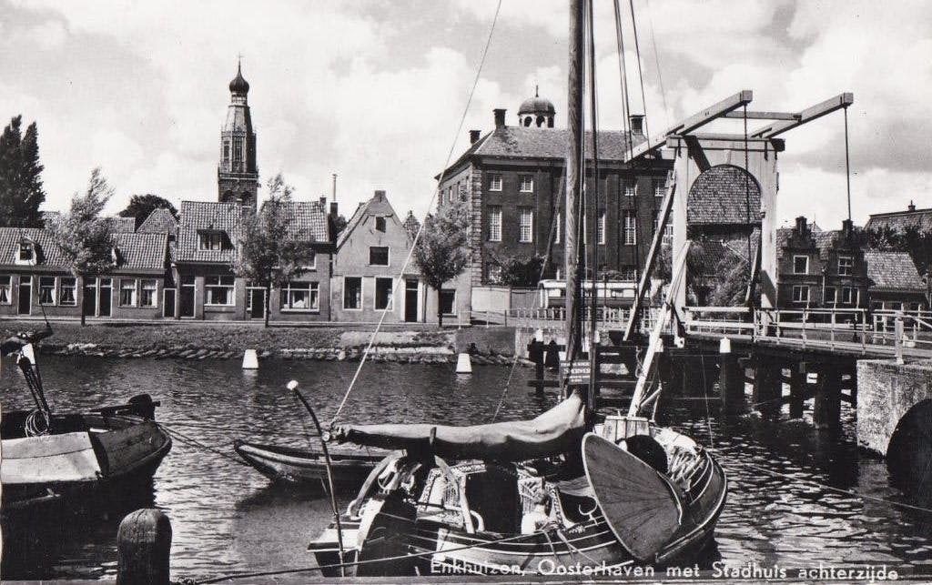 enkhuizen  oosterhaven  boten stadhuis, Ophalen of Verzenden, Voor 1920, Noord-Brabant